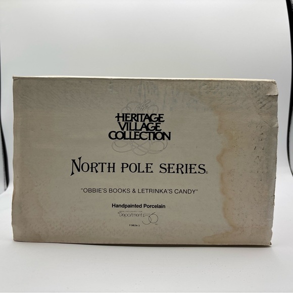 Department 56 1992 H.V.C. North Pole Obbie’s Books & Letrinka’s Candy 5624-3 - Picture 9 of 12
